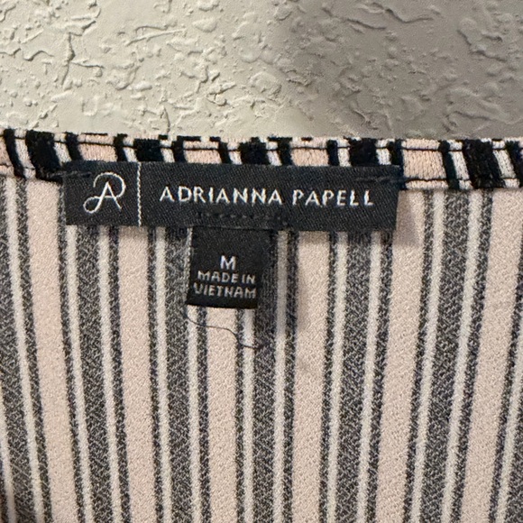 Striped Black and light pink White Women's Top - Picture 4 of 4